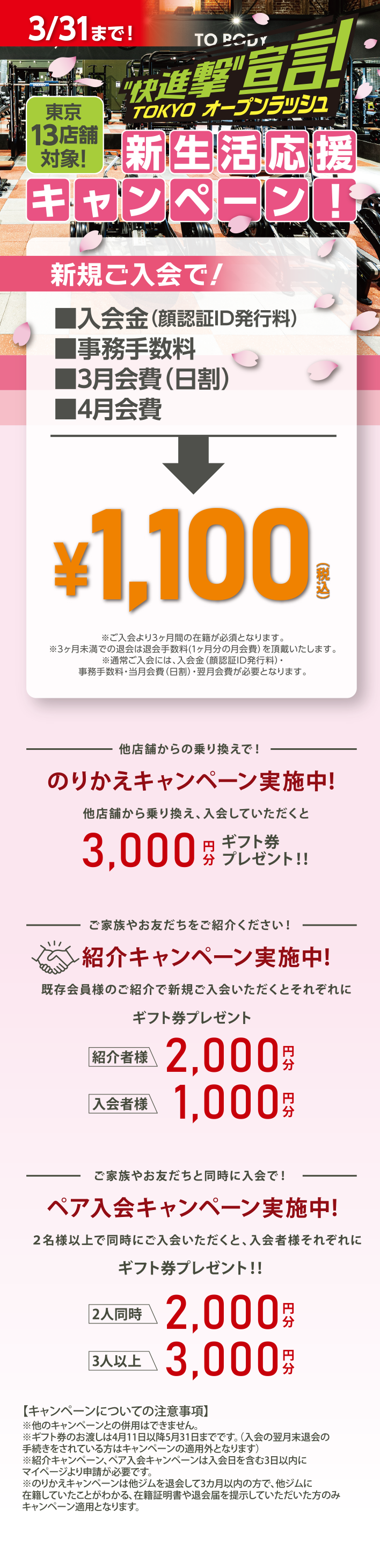 オープニングキャンペーン